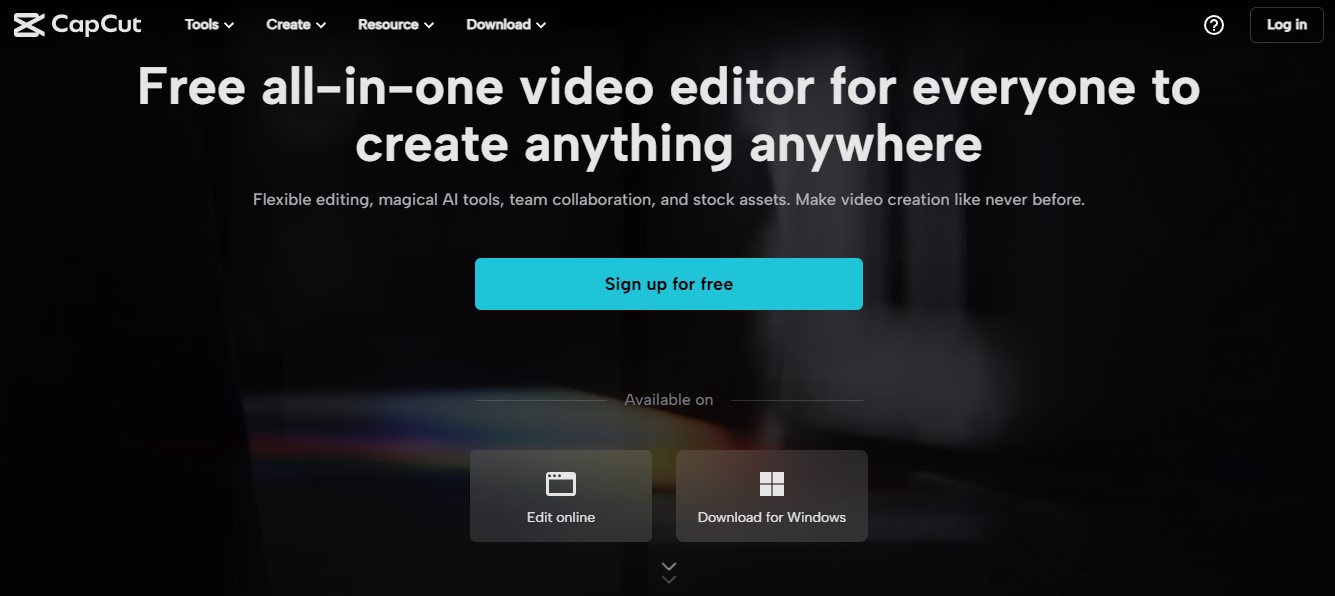 CapCut Video Editor!aplikasi edit video all in one hadir mempermudah kegiatan editingmu.