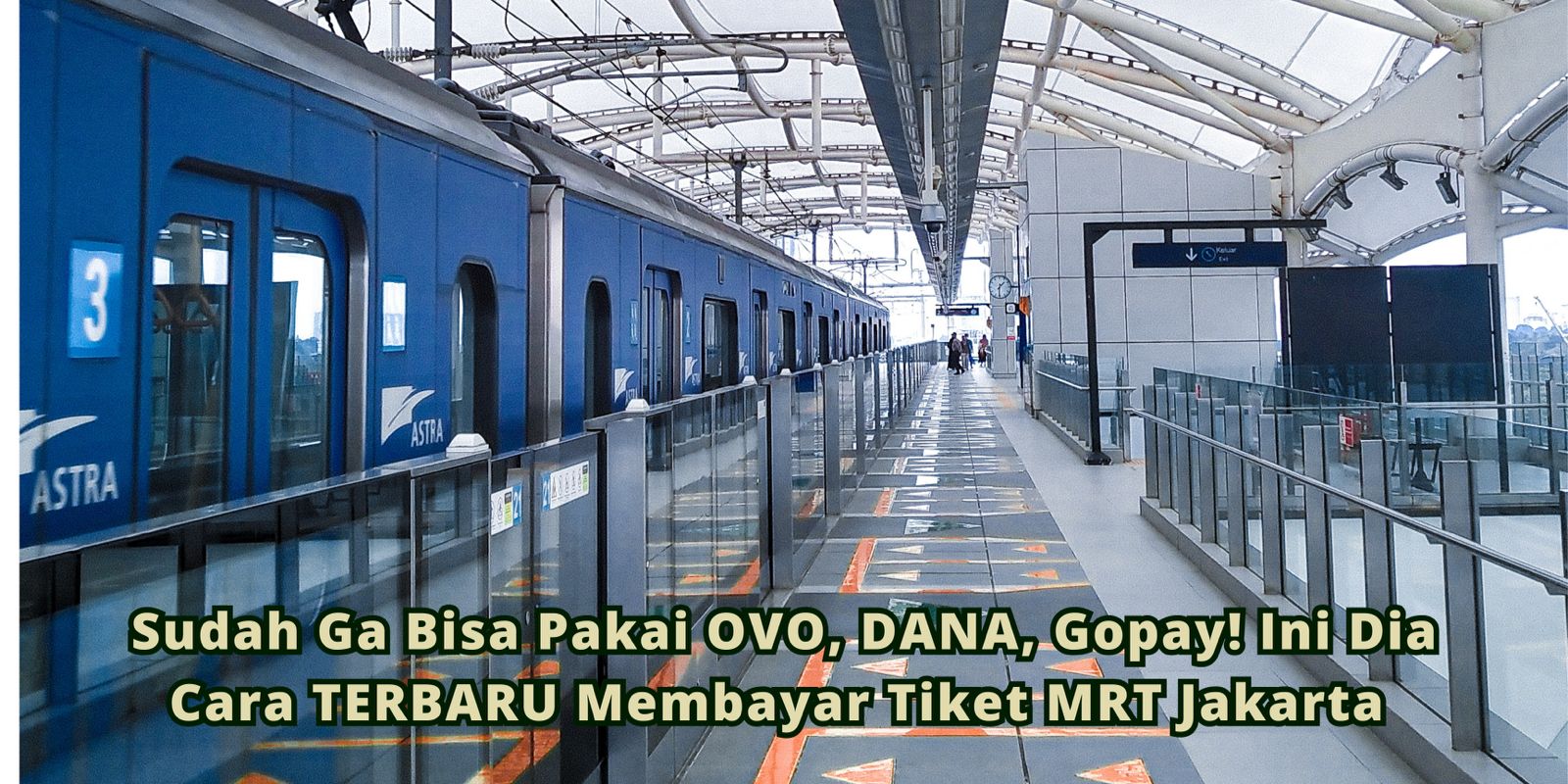 cara membayar tiket MRT jakarta